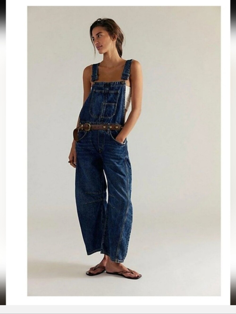 NWOT We The Free Good Luck Barrel Overalls In Deep End